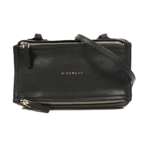 GIVENCHY 牛皮皮革Pandora銀扣肩背袋