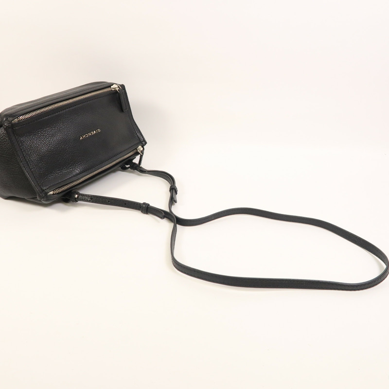 GIVENCHY 牛皮皮革Pandora銀扣肩背袋-7