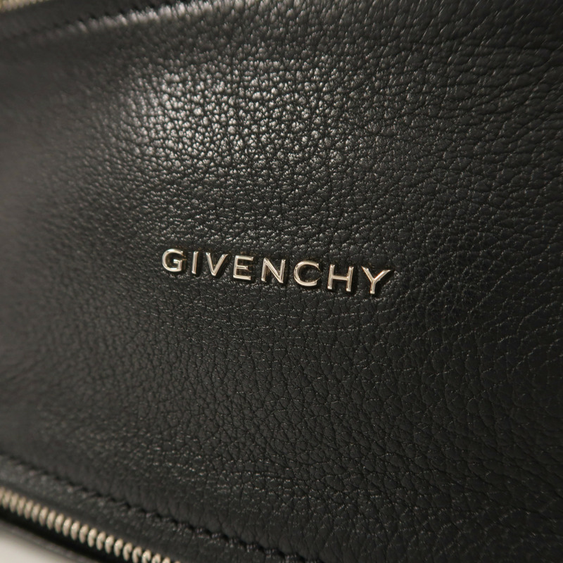 GIVENCHY 牛皮皮革Pandora銀扣肩背袋-9