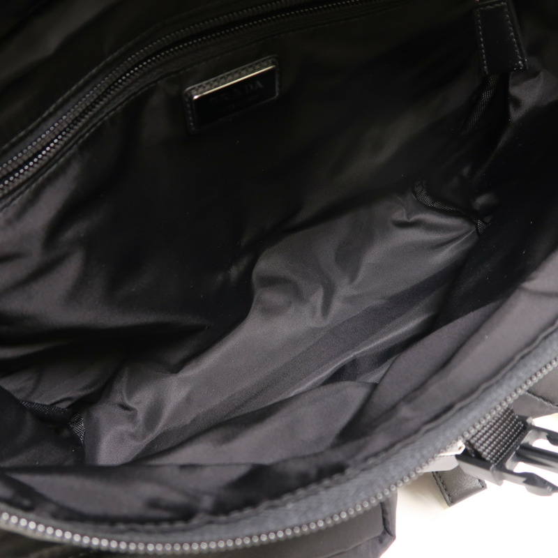 PRADA 尼龍Shoulder Bag銀扣肩背袋-4