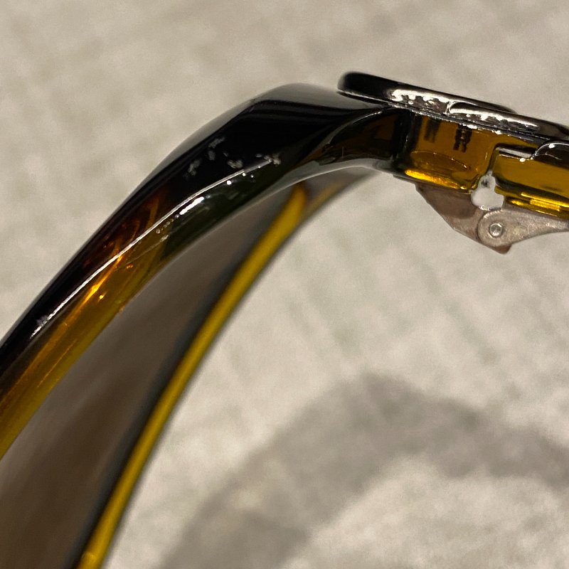 GUCCI 太陽眼鏡琥珀鏡框咖灰鏡片-6