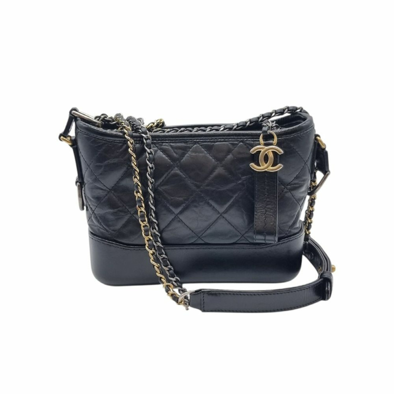 【包稅】CHANEL Gabrielle 單肩包 黑色 CHB061245-0