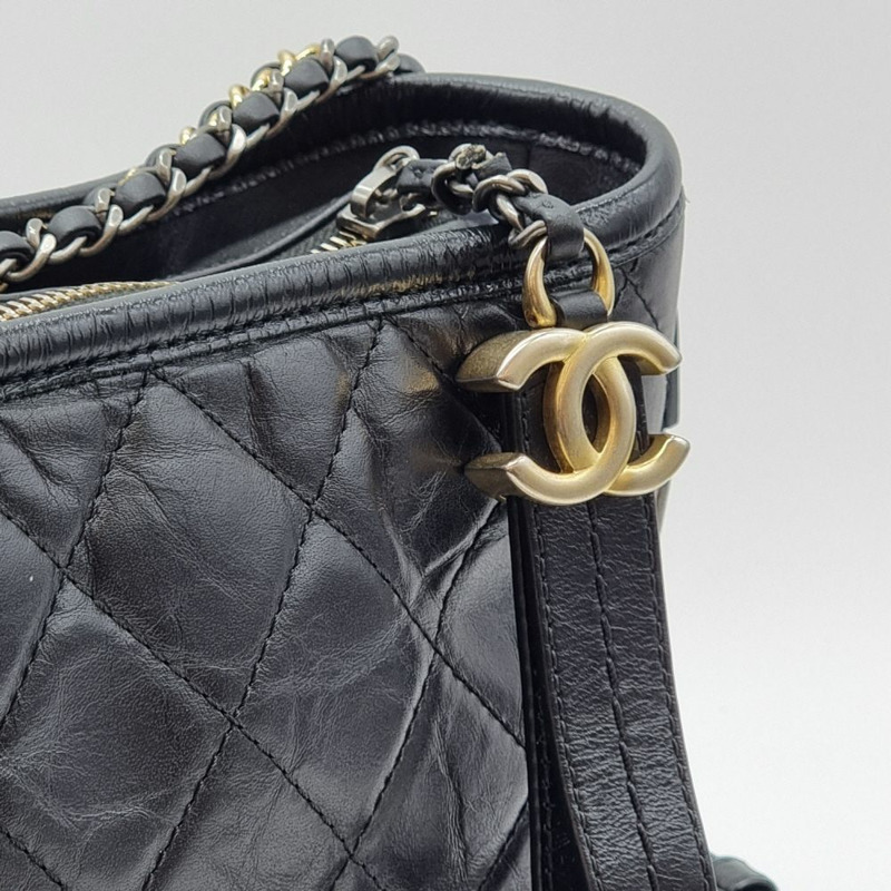 【包稅】CHANEL Gabrielle 單肩包 黑色 CHB061245-2