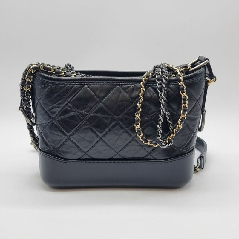 【包稅】CHANEL Gabrielle 單肩包 黑色 CHB061245-3