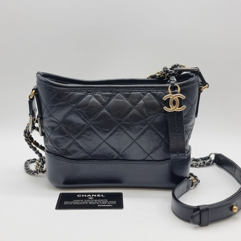 【包稅】CHANEL Gabrielle 單肩包 黑色 CHB061245-6