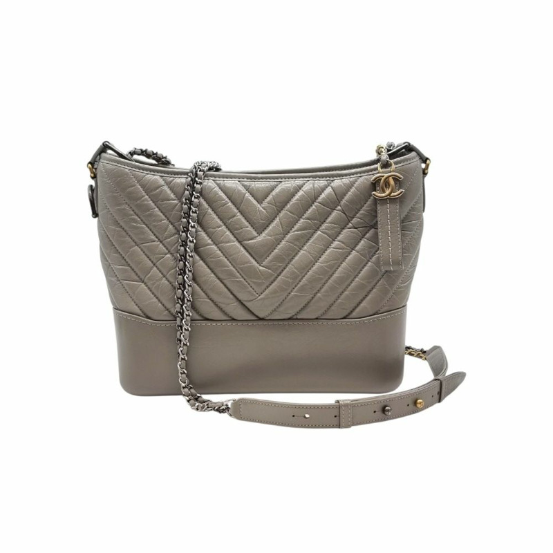 【包稅】CHANEL Gabrielle Hobo Bag 灰色 CHB061820-0