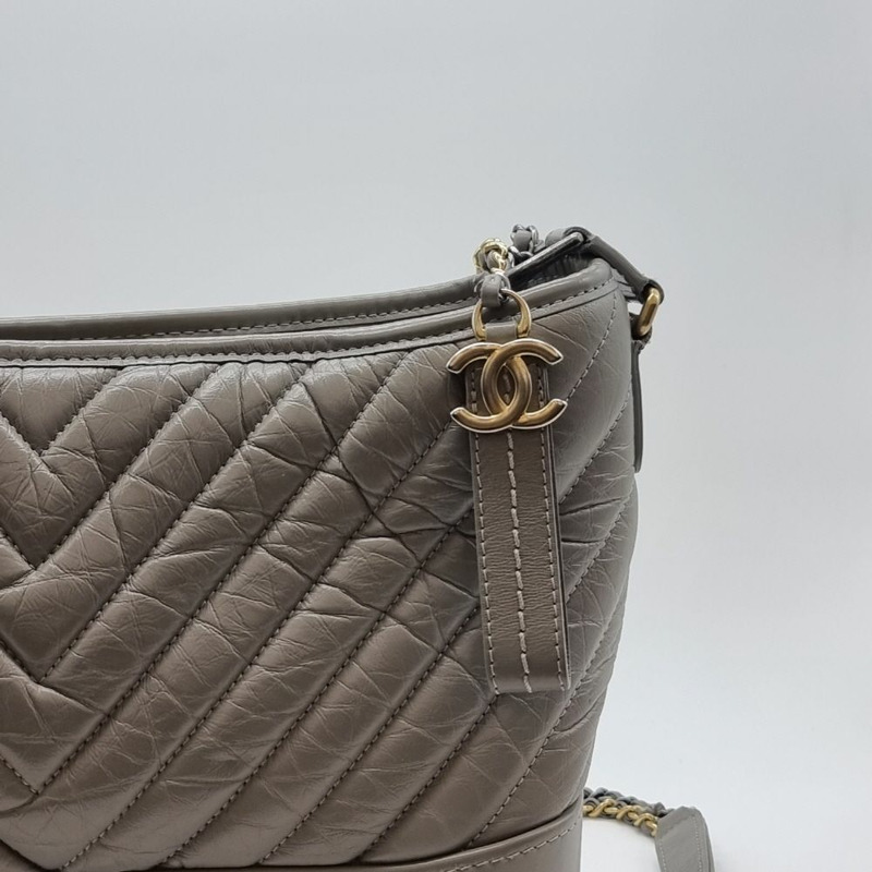 【包稅】CHANEL Gabrielle Hobo Bag 灰色 CHB061820-2