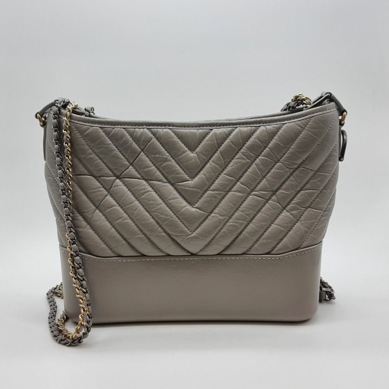 【包稅】CHANEL Gabrielle Hobo Bag 灰色 CHB061820-3