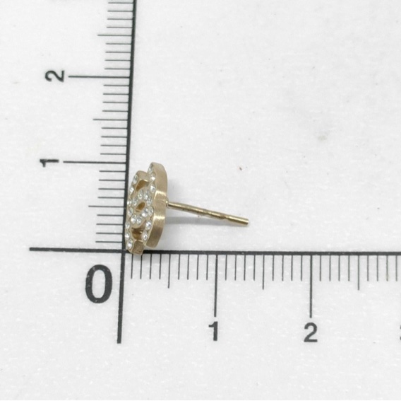 Chanel經典雙 C 水鑽耳環-13