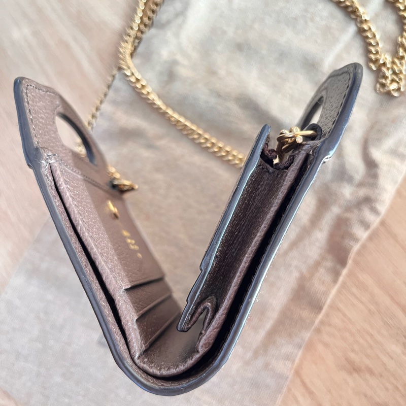 超罕有 絕版 Gucci Bananya print 可愛貓咪 斜背錢包-4