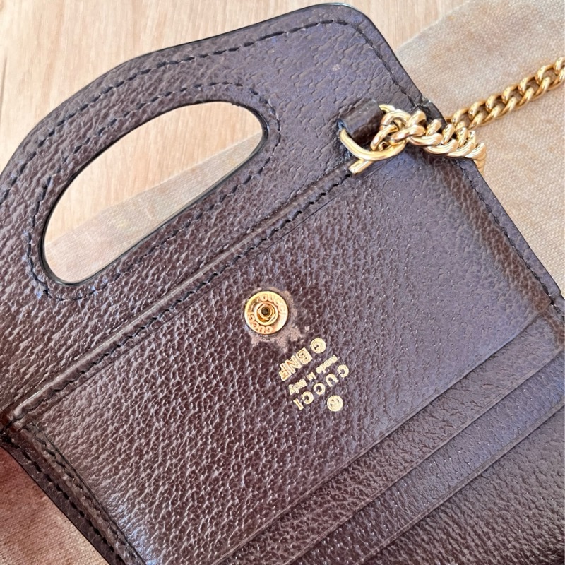 超罕有 絕版 Gucci Bananya print 可愛貓咪 斜背錢包-10