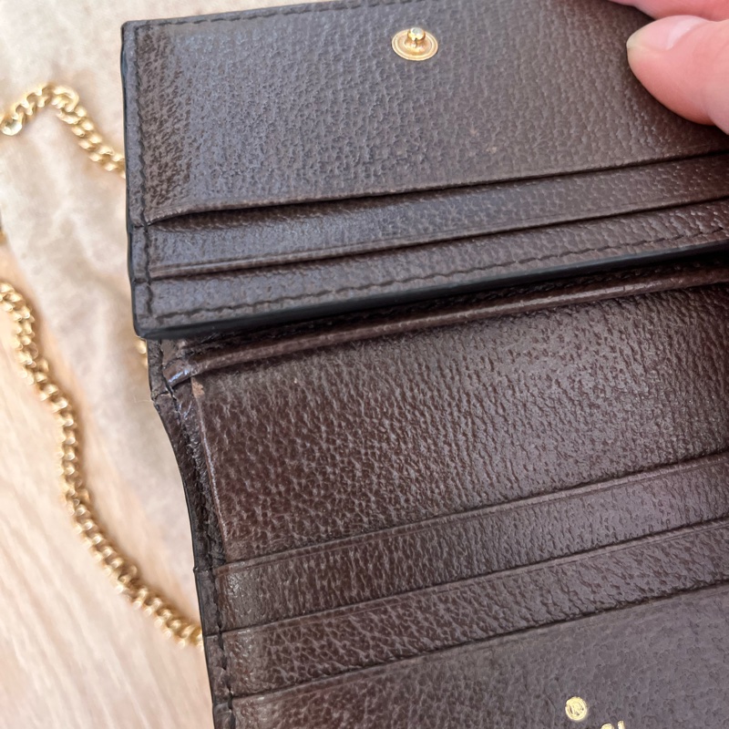 超罕有 絕版 Gucci Bananya print 可愛貓咪 斜背錢包-12