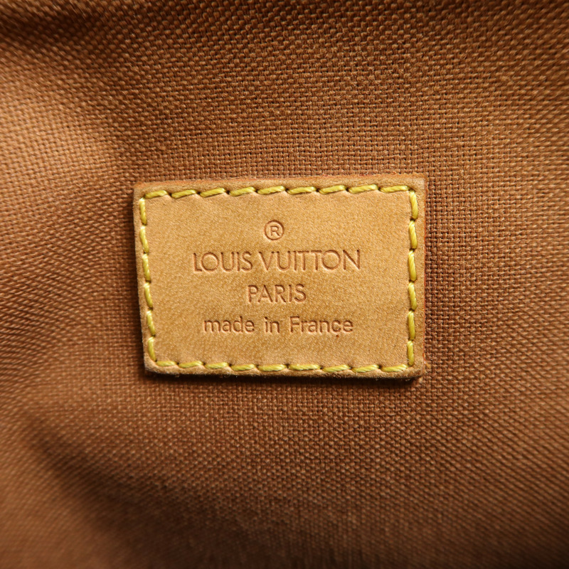 LOUIS VUITTON Monogram Pochette Bosphore金扣肩背袋棕色-6