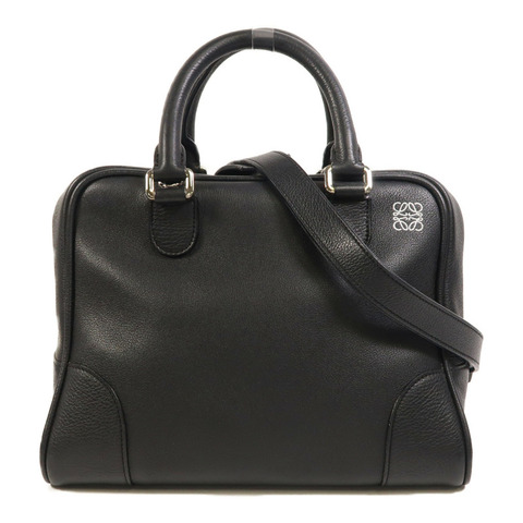LOEWE 牛皮皮革Amazona 75銀扣手挽肩背兩用袋