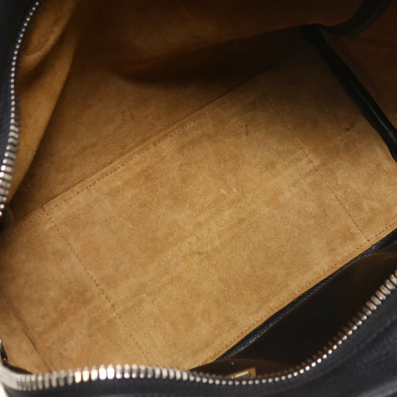 LOEWE 牛皮皮革Amazona 75銀扣手挽肩背兩用袋-4