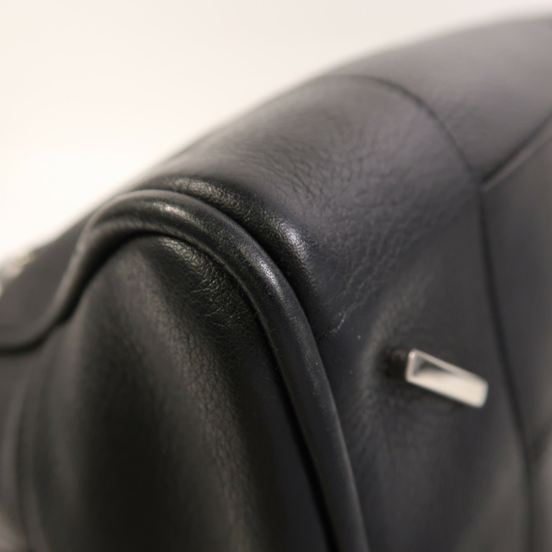 LOEWE 牛皮皮革Amazona 75銀扣手挽肩背兩用袋-12