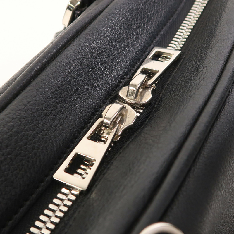 LOEWE 牛皮皮革Amazona 75銀扣手挽肩背兩用袋-14