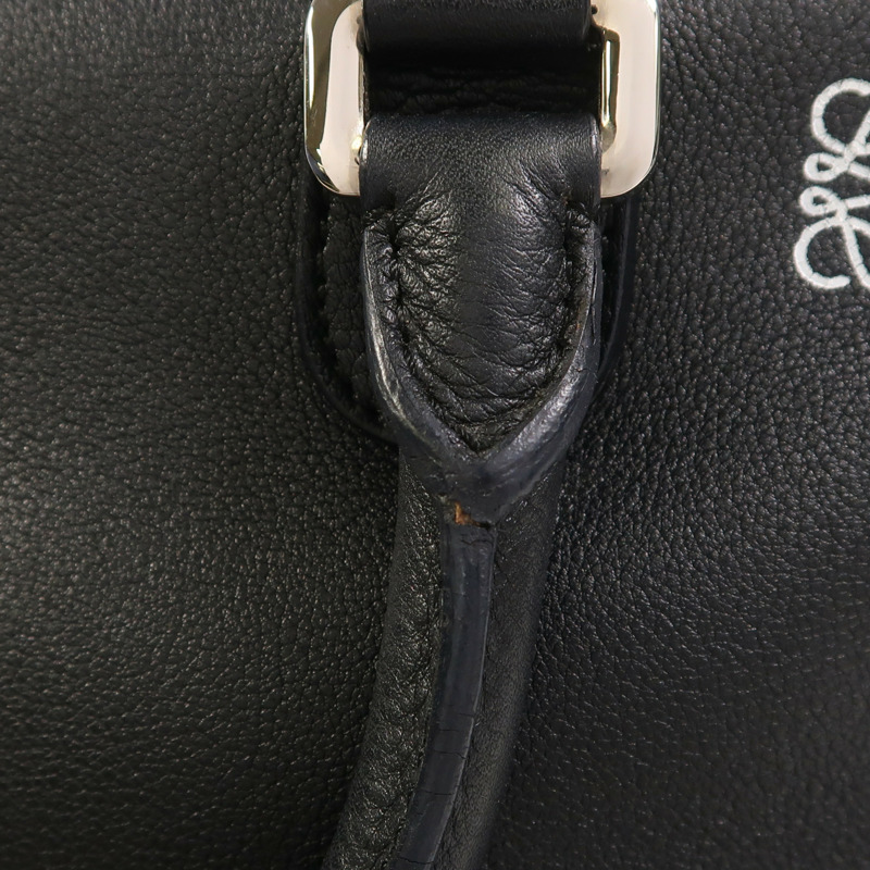 LOEWE 牛皮皮革Amazona 75銀扣手挽肩背兩用袋-20