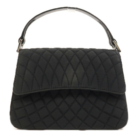 BALLY 尼龍/牛皮皮革Hand Bag銀扣手挽袋