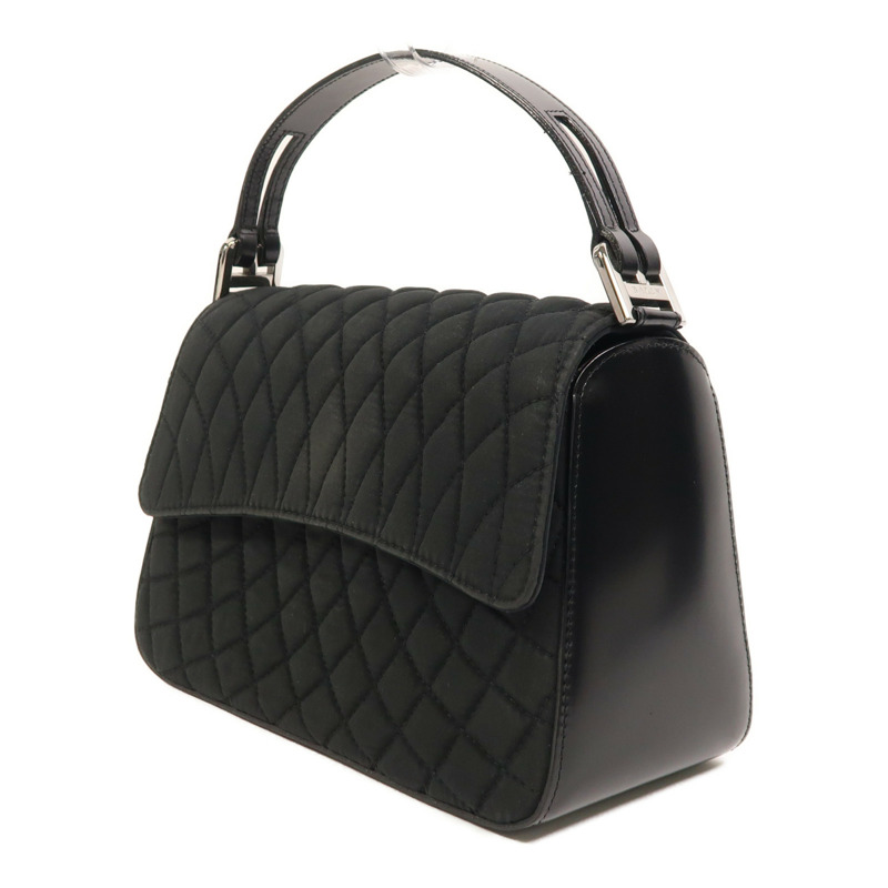 BALLY 尼龍/牛皮皮革Hand Bag銀扣手挽袋-2