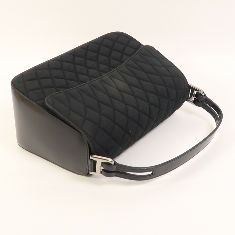 BALLY 尼龍/牛皮皮革Hand Bag銀扣手挽袋-7