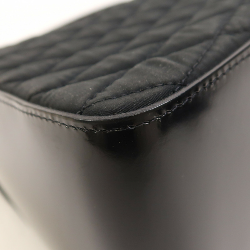 BALLY 尼龍/牛皮皮革Hand Bag銀扣手挽袋-12