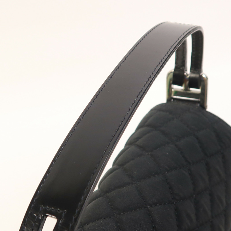 BALLY 尼龍/牛皮皮革Hand Bag銀扣手挽袋-13