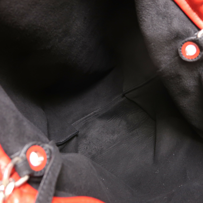 SAINT LAURENT 羊皮皮革Teddy Bucket銀扣肩背袋-4