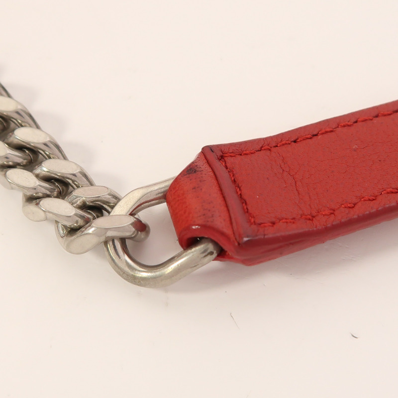 SAINT LAURENT 羊皮皮革Teddy Bucket銀扣肩背袋-13