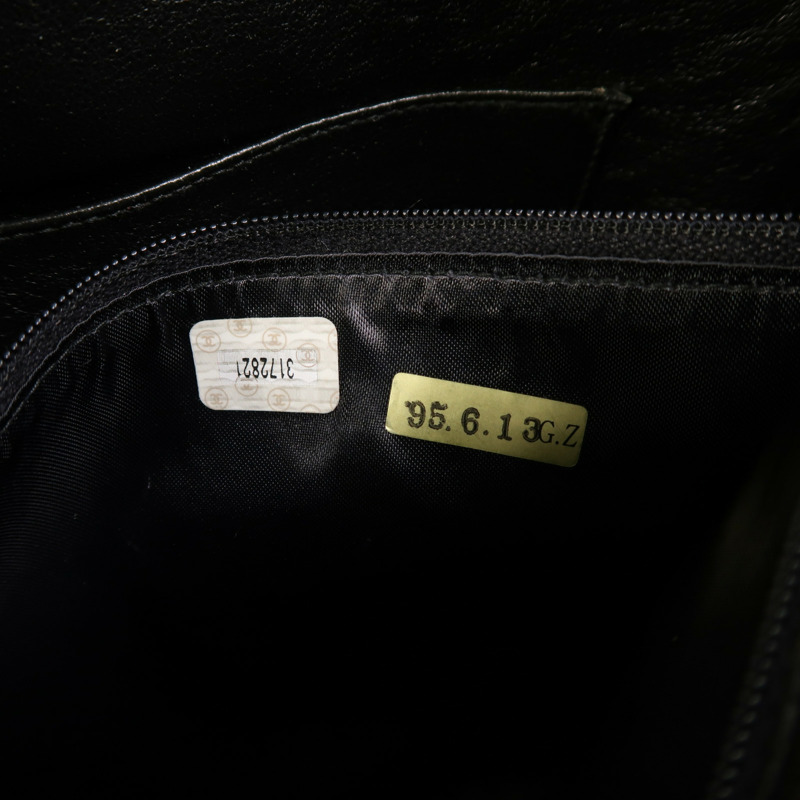CHANEL 牛皮皮革Chain Shoulder金扣鏈帶肩背袋-6