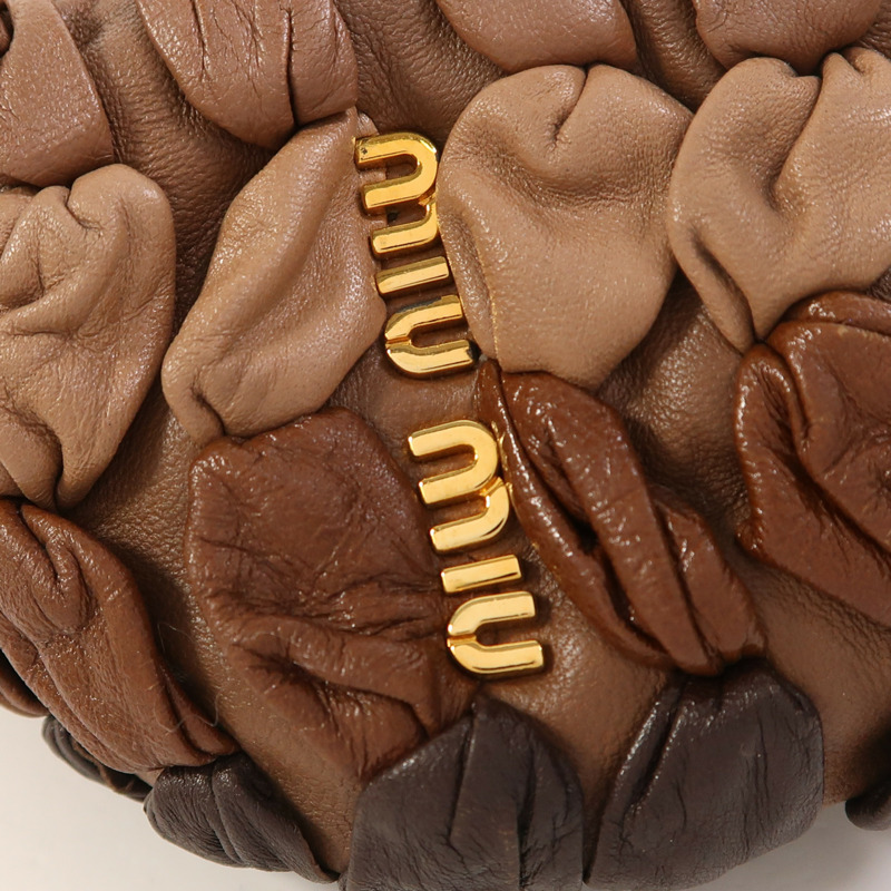 Miu Miu 牛皮皮革2 Way Shoulder金扣手挽肩背兩用袋-9