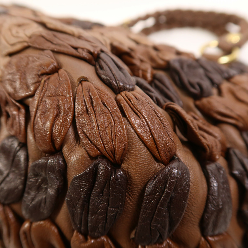 Miu Miu 牛皮皮革2 Way Shoulder金扣手挽肩背兩用袋-10