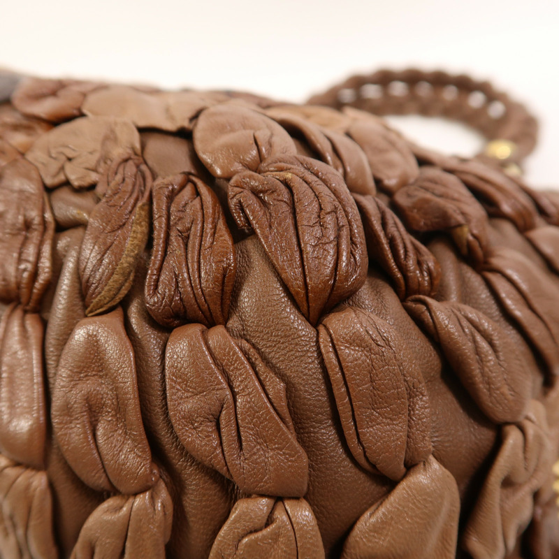 Miu Miu 牛皮皮革2 Way Shoulder金扣手挽肩背兩用袋-12