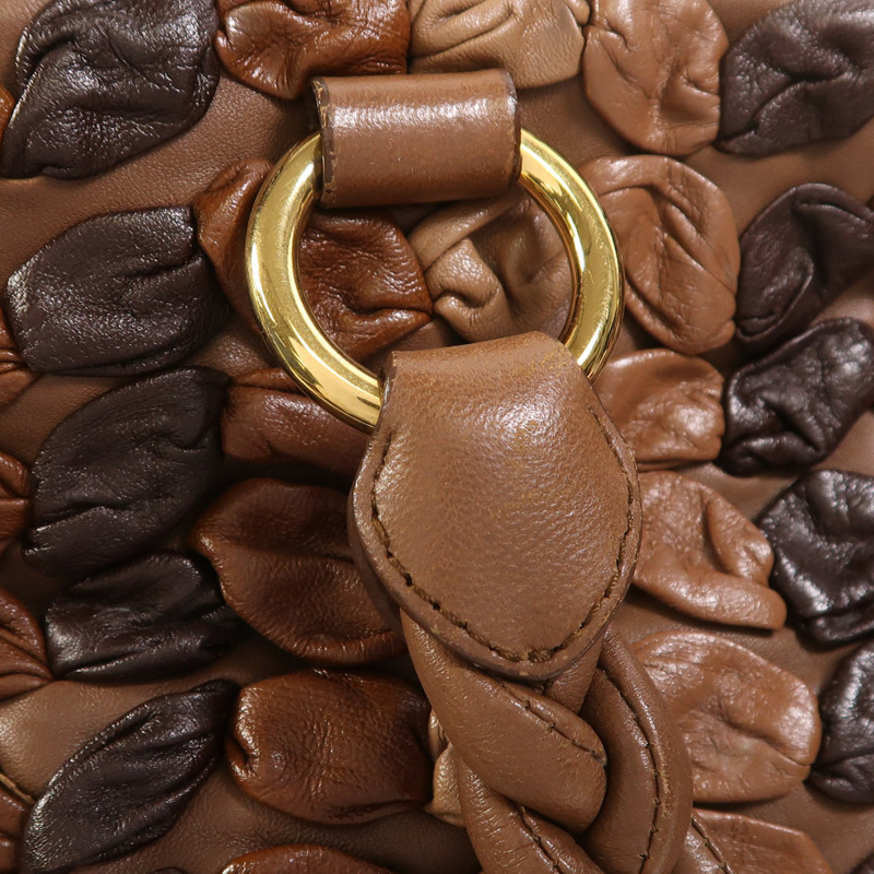 Miu Miu 牛皮皮革2 Way Shoulder金扣手挽肩背兩用袋-15