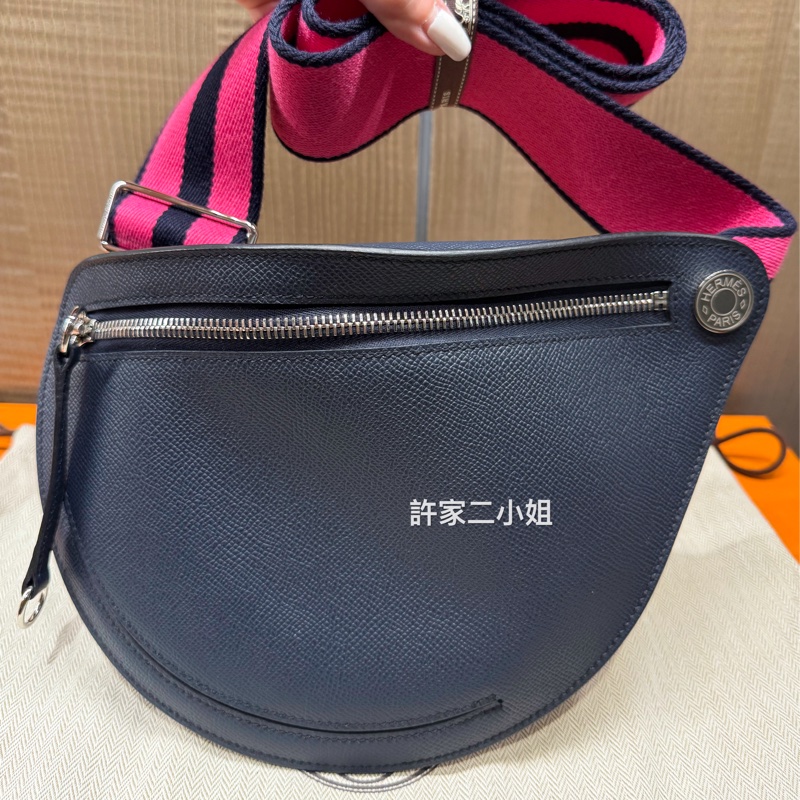 Hermes (2023年購入B刻)98新閒置 Petite Course馬鞍包-0