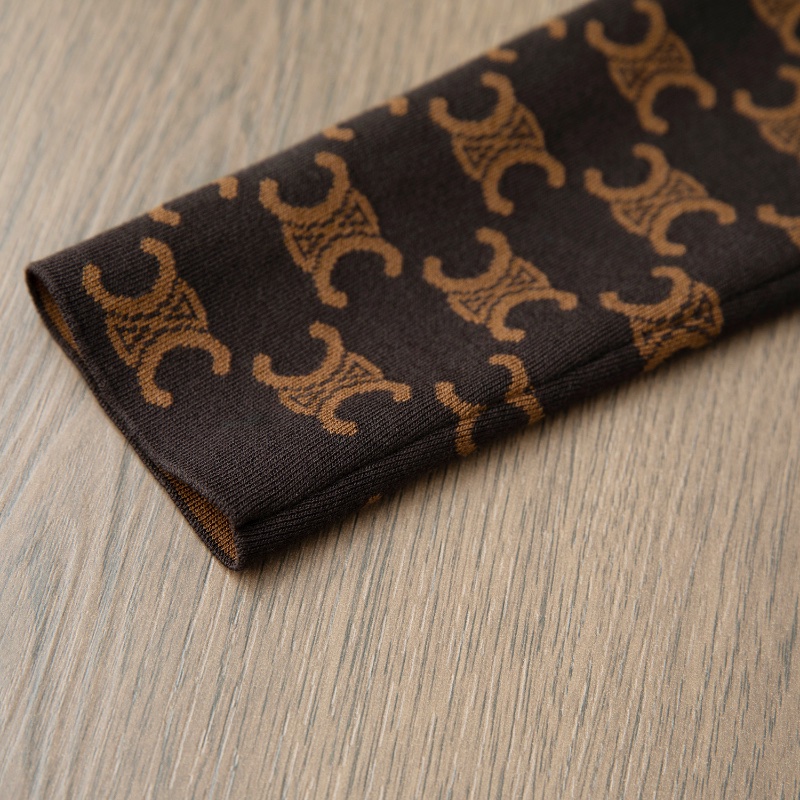 ❤️ CELINE 滿印LOGO 時尚短款上衣-5