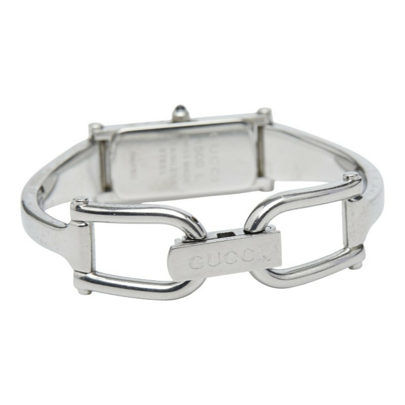 Gucci 女士石英手鐲腕錶 1500L 粉紅色錶盤不鏽鋼錶帶-2