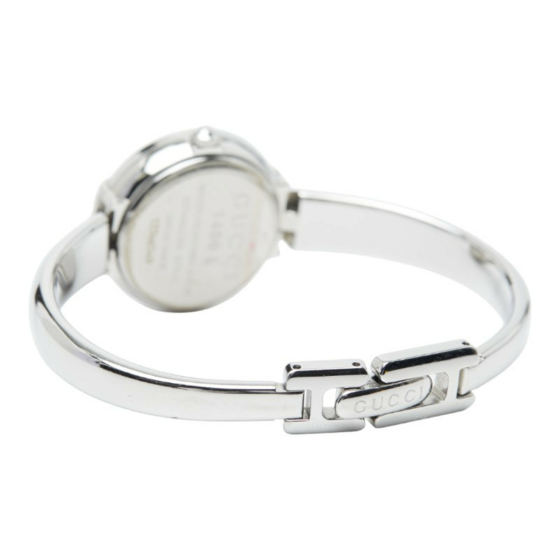 Gucci 1400L 瑞士石英腕錶，銀色錶盤，不鏽鋼錶殼，女款-4