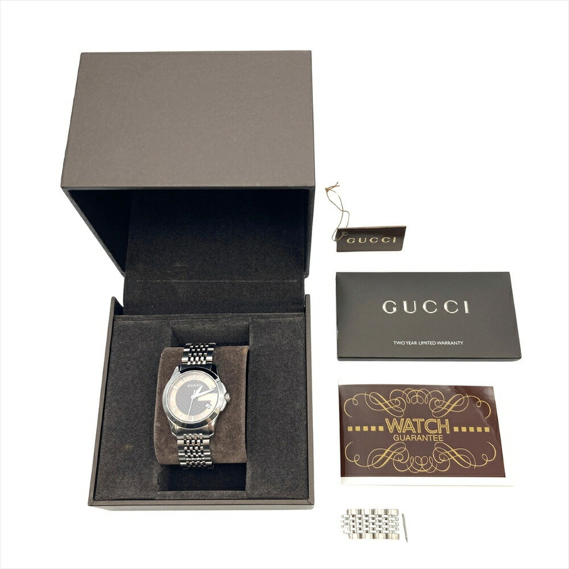 Gucci 126.5 G 女士永恆石英腕錶，金色錶盤-8