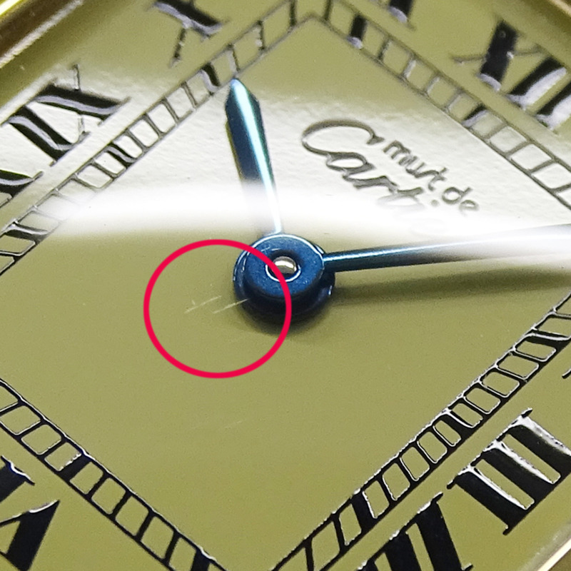 卡地亞 Must Tank 女士腕錶，小號，鍍金石英機芯，QZ 925 皮革錶帶，方形，W1003153-6