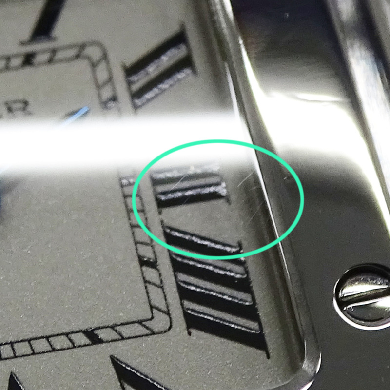 卡地亞 Santos Galbe SM 女士石英腕錶,W20056D6,不鏽鋼材質,銀色/象牙色,拋光處理-11