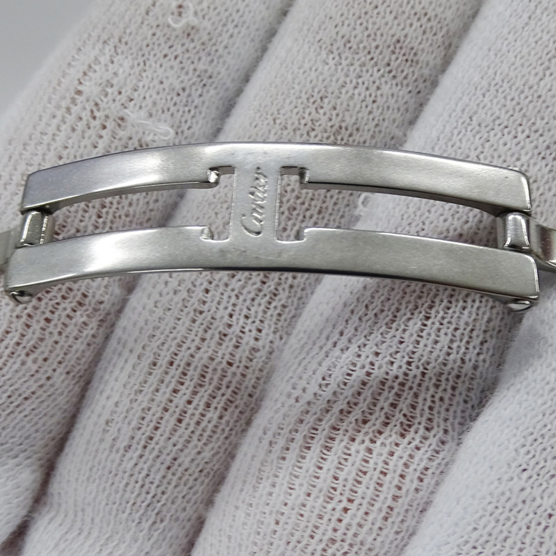 卡地亞 Tank Française 男士腕錶，LM，日期顯示，自動上鍊，不銹鋼，黃金，黃色 W51005Q4，組合款，已翻新拋光-8