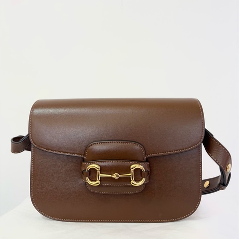 駝色牛皮1955中號掀蓋斜背包