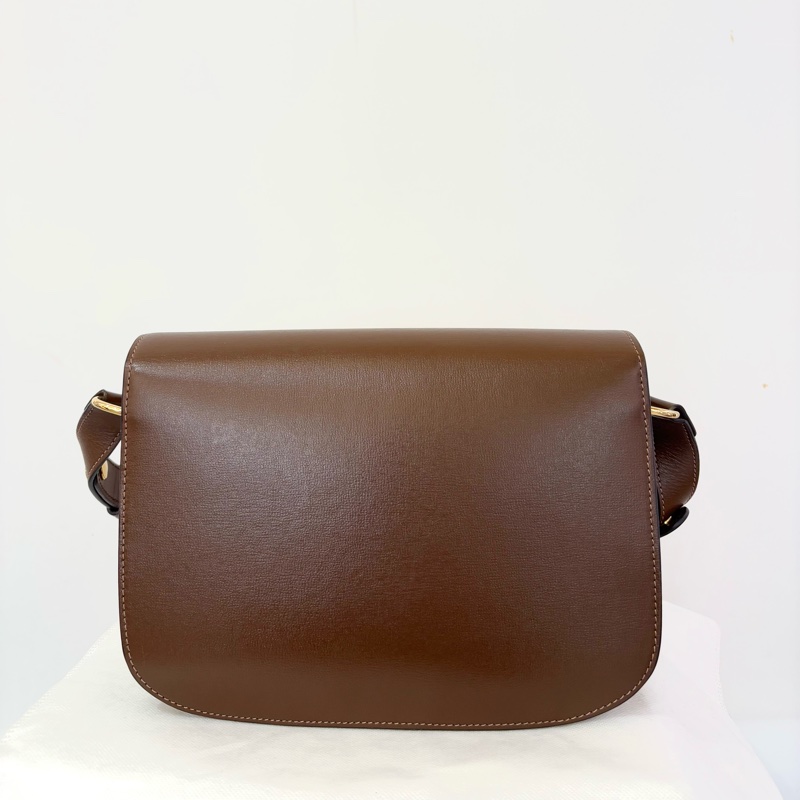 駝色牛皮1955中號掀蓋斜背包-2