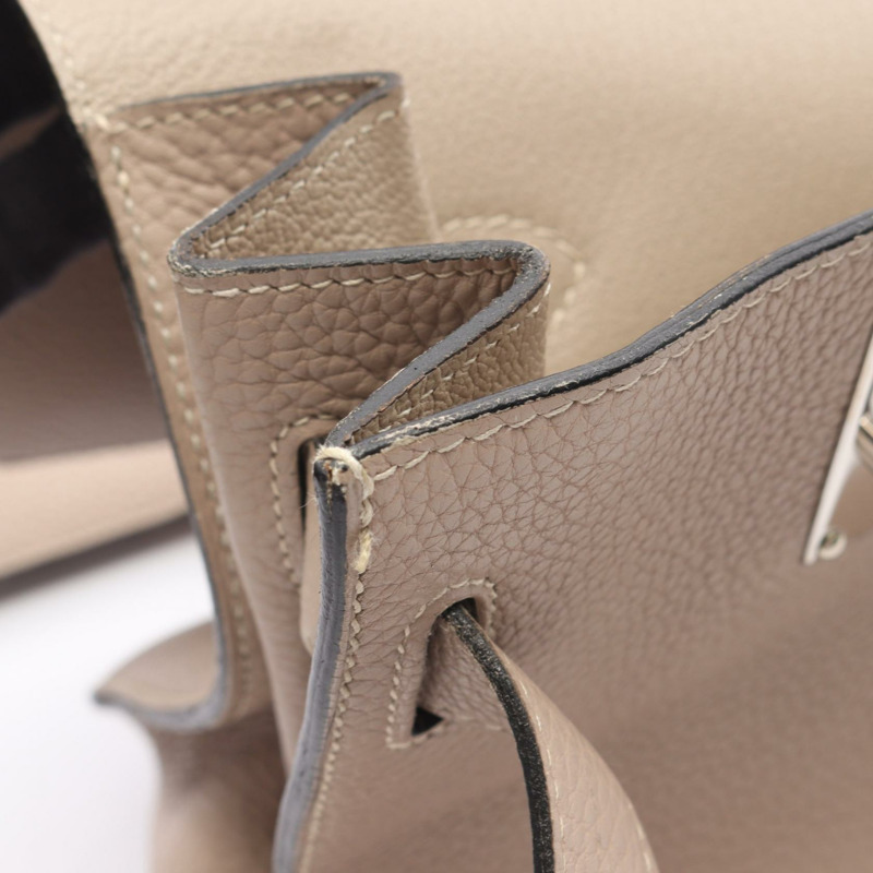 HERMES Jypsiere 34 肩斜背包 M Taurillon Clemence Gris 托特萊爾-5