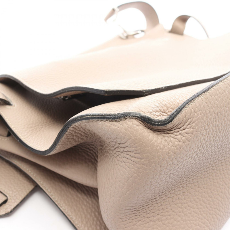 HERMES Jypsiere 34 肩斜背包 M Taurillon Clemence Gris 托特萊爾-9