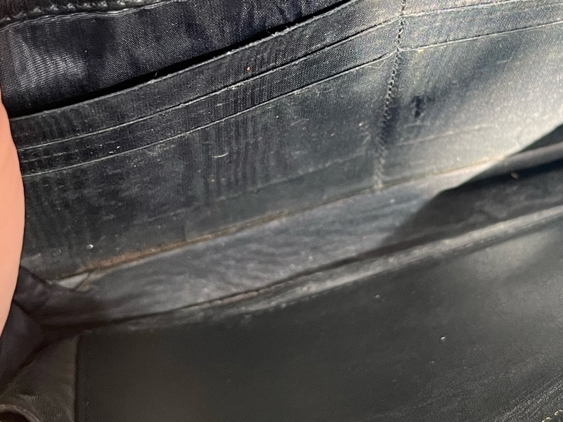 中古美品 Chanel 雙 C 荔枝紋斜背包-13