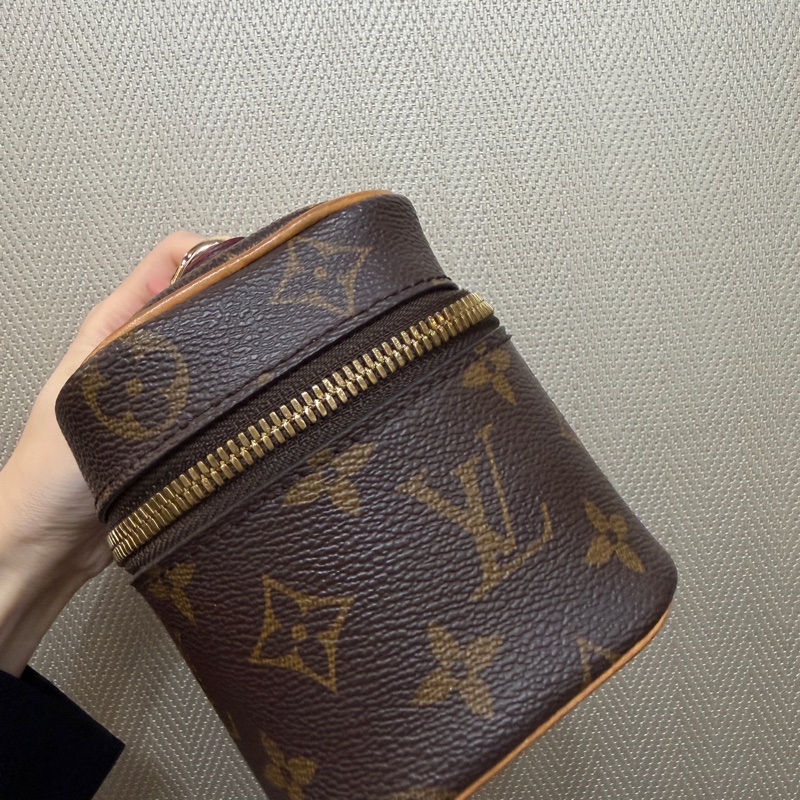 LV 原花金釦nice nano手提化妝包M44936-2
