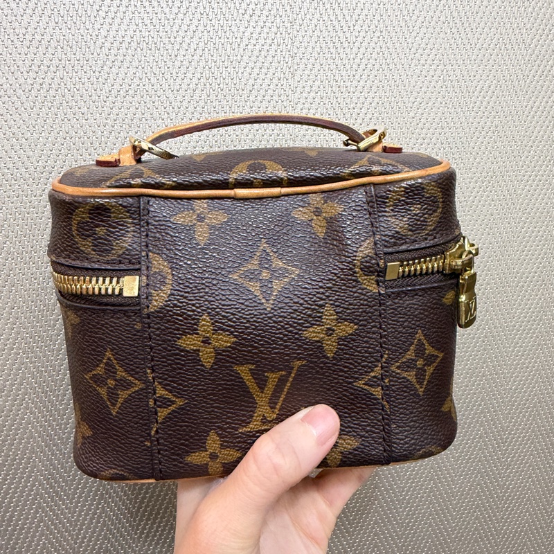 LV 原花金釦nice nano手提化妝包M44936-5