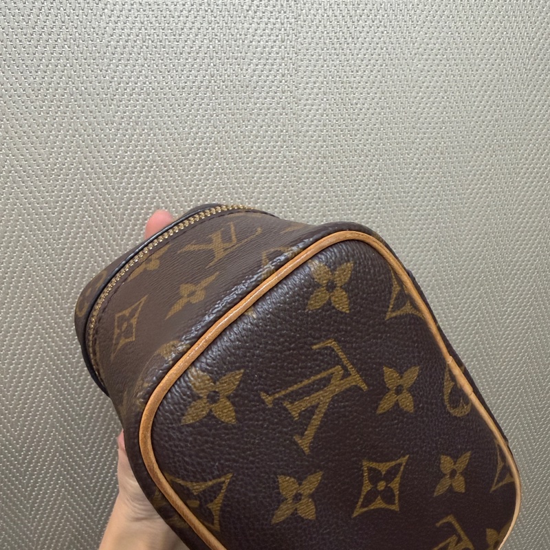 LV 原花金釦nice nano手提化妝包M44936-8